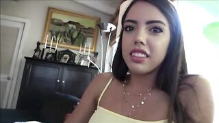 A step sister tries to resist her sexual urges, but she can't