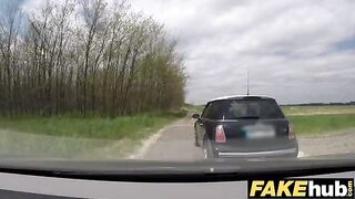 A girl was stopped by a fake cop, then fucked hard