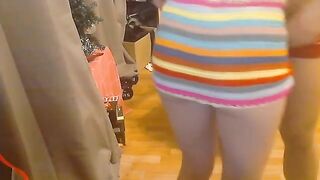 The school girl has a great body and she knows how to use it