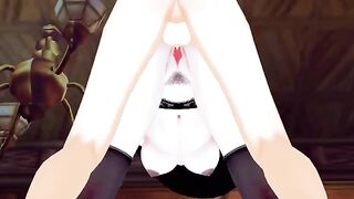 Lady Dimitrescu is a tall and busty vampire who enjoys getting fucked hard