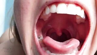 A tour of my mouth, where you can see my teeth and uvula up close