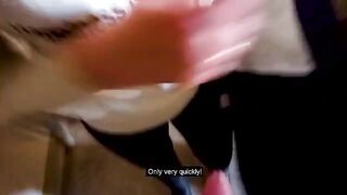 Fucked in the stairwell while parents were at home, a wild Russian encounter