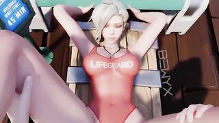 Mercy's Average Time Part 2: Missionary POV from Overwatch is a sizzling scene
