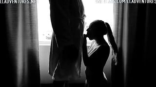 Couple gets fucked in public during quarantine, he cum on her face