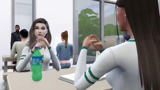 The student seduced her teacher with a blowjob and fucked her in the mouth