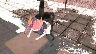 A date with the invisible one in 3D hentai