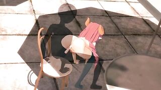 A date with the invisible one in 3D hentai
