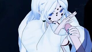 Tanjiro Kamado is fighting a spider demon in this 3D hentai