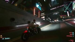 Nude mods for female character V in Cyberpunk 2077, showcasing sexy V in action