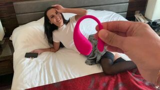 He's controlling my orgasm again, and it's no surprise with the Lovense Lush in play