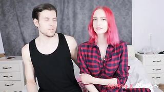 Submissive redhead in her first BDSM scene, eager to be dominated and fucked