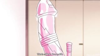 Hentai girl with a big ass is getting fucked by two guys