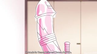 Hentai girl with a big ass is getting fucked by two guys
