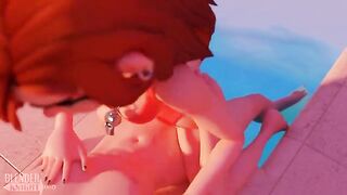 Wendy confesses her love for Dipper and gets intimate by the pool in a steamy Gravity Falls twist