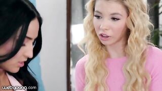 A college girl hard fucked by her bestie Kenzie Reeves, who has a crush