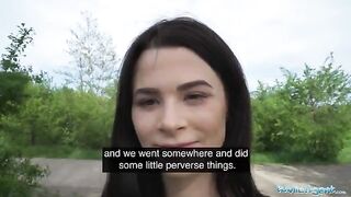 The public agent spies a babe taking a piss with his drone and fucks her
