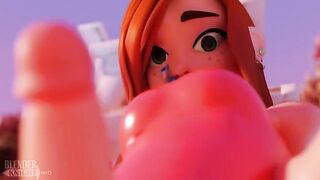 Wendy Corduroy from Gravity Falls gets fucked in a unique 3D sound style