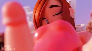 Wendy Corduroy from Gravity Falls gets fucked in a unique 3D sound style