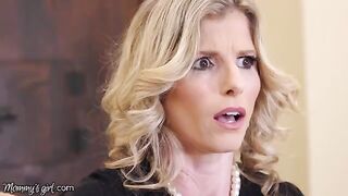 Cory Chase, a dominant MILF, engages in intimate acts with her stepdaughter