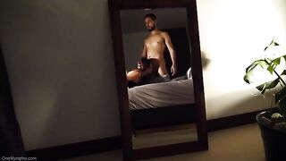 A surprise wet blowjob and sperm on the tits of a beautiful girl