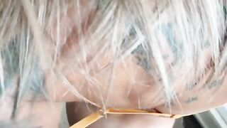 The best doggy style sex with a crazy blue-eyed girl