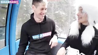 Hot blonde Christy White enjoys public sex in the park