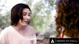 Casey Calvert and Arabelle Raphael share boyfriend's big dick