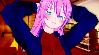 Shikimori Micchon gets fucked from behind in an intense anime scene