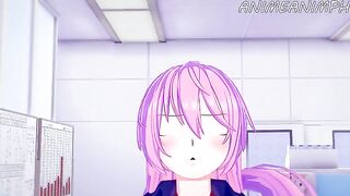 Shikimori Micchon gets fucked from behind in an intense anime scene