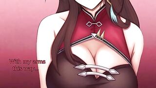 Beidou, the genial warrior from Genshin Impact, offers a night of pleasure in this animated hentai JOI video
