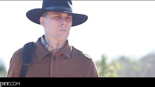 The girl is a naughty cowgirl, she likes bad boys very much
