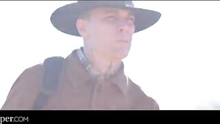 The girl is a naughty cowgirl, she likes bad boys very much