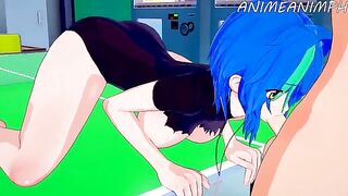 High School DxD Xenovia Quarta gets her pussy filled with cum in a hot hentai scene