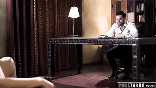 Sex Addict Charlotte Sins Convincing Her Sex Therapist to Relapse in a Taboo Session