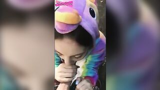 The guy ran after the girl, caught up and fucked her outdoors hard