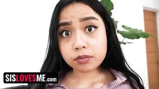 The lucky stepbrother fucked his stepsister’s big ass to keep her sex videos secret