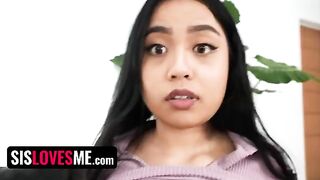 The lucky stepbrother fucked his stepsister’s big ass to keep her sex videos secret