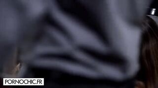 Submissive beauty Claire Castel caught in a steamy orgy with stunning Lana Rhoades