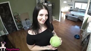 She’s a cum-obsessed sister-in-law, Paige Steele, with a penchant for taboo roleplay