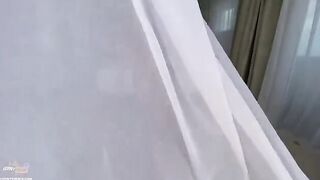 Amateur couple fuck on vacation in a sweet and creamy scene