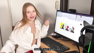 My stepsister is selling NFT and I'm going to fuck her hard!