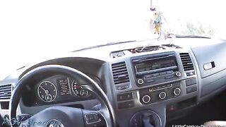 A cute chick hitchhikes and gets fucked by a guy in his car on Streetfuck