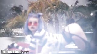 Gotheo Arya Fae gets her tight ass pounded hard and gaped wide