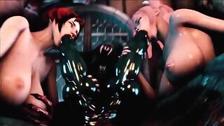 Full Moon 2 Gangbang Uncensored 3D Hentai - a wild, animated fuck fest