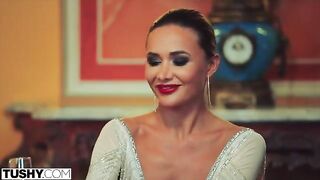 Stunning model Venera gets her ass gapped in a sensual TUSHY scene