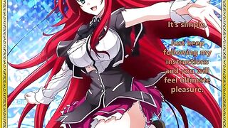 Rias welcomes her new servant - a hot hentai JOI scene awaits!