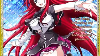 Rias welcomes her new servant - a hot hentai JOI scene awaits!