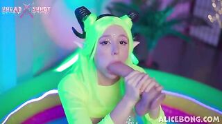 Cum is all over my body after wet pussy dildo play