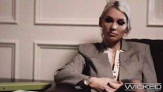 A stunning blonde, Kenzie Taylor, joins a therapy session turned wild threesome