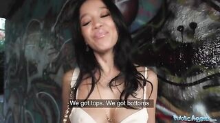 Public Agent Asia Vargas gets fucked for cash in public